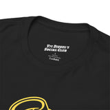 Stay Gold Script Tee — Retro Yellow Graphic T-Shirt